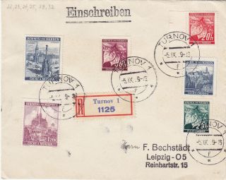 Deutsches Reich Brief  Böhmen & Mähren Einschreiben Turnov