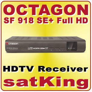 Octagon SF 918 SE Difference Sat Full HD Linux Receiver HDTV inkl HDMI