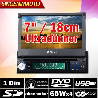 D1309 7/18cm 1DIN DVD Autoradio  USB+SD32G RDS VCD Touchscreen CD