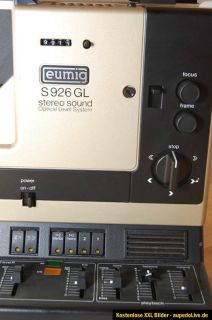 Super 8 Projektor EUMIG S 926 GL stereo sound optical level system s8