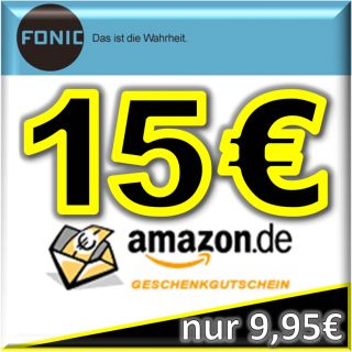 FONIC Prepaid SIM Karte 15 00 EURO  Gutschein kostenlos gratis