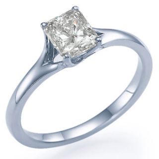 00ct Princess Diamant Ring Solitaer Weissgold Verlobungsringe Gold