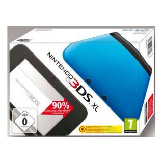 Nintendo 3DS XL blau schwarz ohne Netzteil 3D Fotos Mii Maker Face