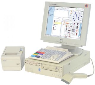 Kassensystem T Systems mit Monitor, Drucker, Kassenschublade, Tastatur
