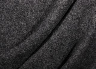 Walkloden Wolle Boucle Grau Meliert Stoffe Trachtenstoff 140 cm Winter