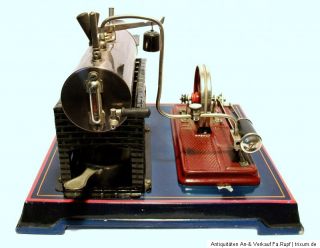Uralt Bing Dampfmaschine liegender Kessel um 1920/30 original