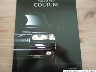 Volvo 960 Couture Prospekt brochure 1996