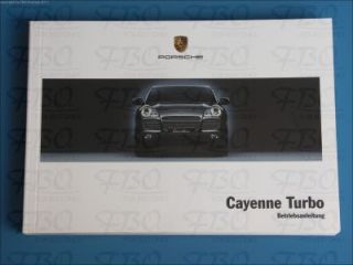 Betriebsanleitung Bedienungsanleitung Anleitung Porsche Cayenne Turbo