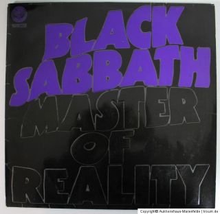 LP Black Sabbath   Master Of Reality, Vertigo (SWIRL) DE 1970, 6360050