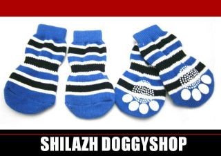 Hundesocken Anti Rutsch Socken BLUEBERRY M Malteser Boston Terrier Toy