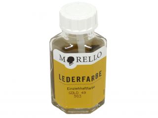100 ml14,50€) Morello Lederfarbe in gold 40 ml Leder färben 983