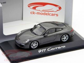 Porsche 911 (991) Carrera achatgrau / grey 143 Minichamps