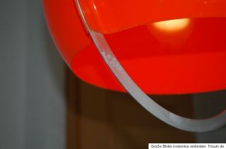 Space Age Deckenlampe orange Hängelampe 70er Jahre Lampe Italien