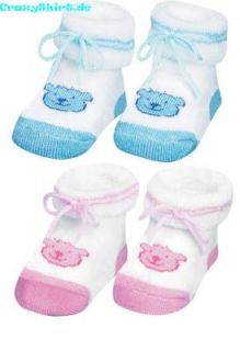 PLAYSHOES Erstlingssöckchen Socken NEU Baby rosa blau Söckchen