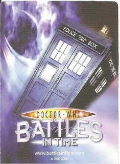 Dr Who Battles In Time Exterminator 121 153 Common Cards Choose Your