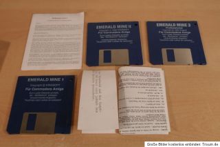 Alle drei mit Original Verpackung,Anleitung und Disketten (Spiele