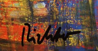 Gerhard Richter  handsigniertes MULTIPLE , Claudius , abstrakt