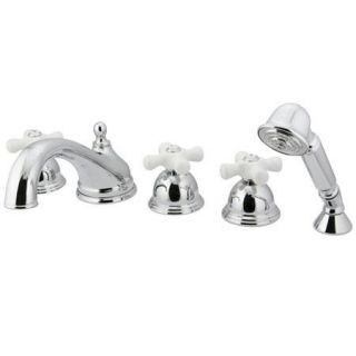 Elements of Design ES33585PX Roman Tub Filler 5 Pieces With Hand