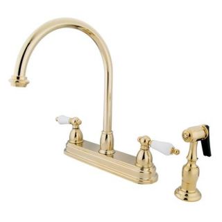 Elements of Design EB3752PLBS Chicago Two Handle 8 Kitchen Faucet with