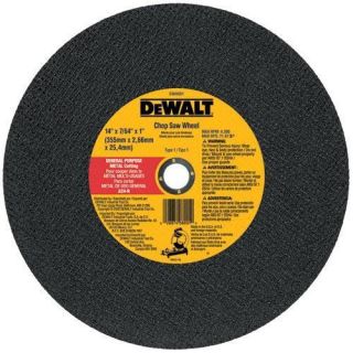 DW8005 10 X 7/64 X 5/8 General Purpose Metal Chop Saw Wheel (10 Pack