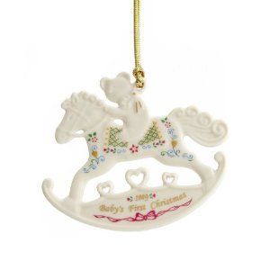 Babys First Christmas Rocking Horse Ornament 2009