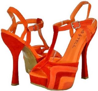 Kiss & Tell Brook 01 Orange Women Platform Sandals Shoes