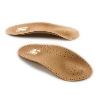 com FootSmart Mens / Womens 3/4 Length Leather Arch Insoles Shoes