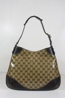 Gucci Handbags Coating Beige and Brown Leather 272386