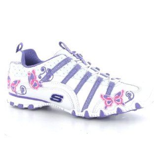 Bikers Butterfly White Purple Womens Trainers Size 11 US Shoes