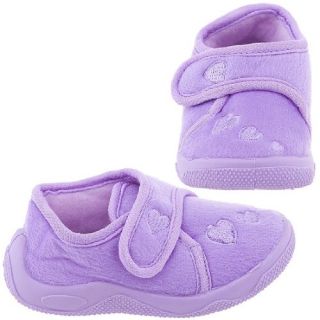  Chatties Lilac Heart Toddler Slippers for Girls XL/11 12 Shoes