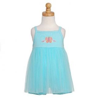 Infant Baby Girls Turquoise Tulle Skirt Butterfly Romper