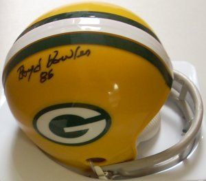 Boyd Dowler signed Green Bay Packers 2bar Mini Helmet