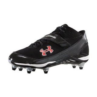 II Mid D Wide Football Cleats Cleat by Under Armour 15 Black Shoes