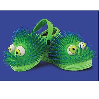 Toddler Boys Girls Green Fun Character Slip On Shoes 7 Weboo Shoes