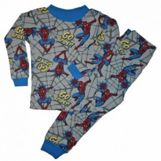 Spider Man Boys Thermal Underwear Set (4, Grey) Clothing