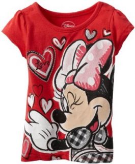 Disney Girls 2 6X Minnie Mouse Love Tee Clothing