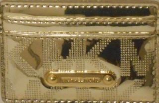 Michael Kors Jetset Gold Mirror Metallic Signature Card