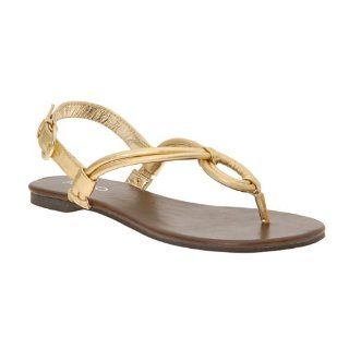 com ALDO Wellnitz   Clearance Women Flat Sandals   Gold   8½ Shoes