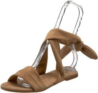 com Butter Womens Aspen Ankle Wrap Sandal,camel suede,5 M US Shoes