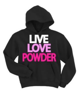 Adult Unisex Live Love Powder Hooded Sweatshirt S XXL