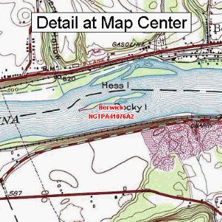 USGS Topographic Quadrangle Map   Berwick, Pennsylvania