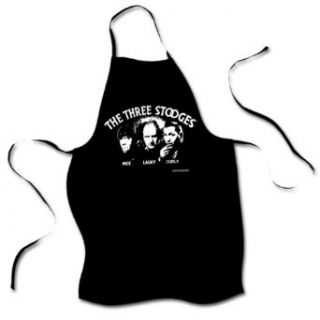 Three Stooges Apron   Opening Credits   Black Clothing