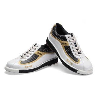 Dexter Mens SST 8 Bowling Shoes  White/Black/Gold (8)