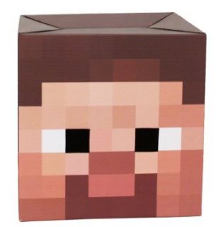 Minecraft Steve Head Cardboard Costume Mask Clothing