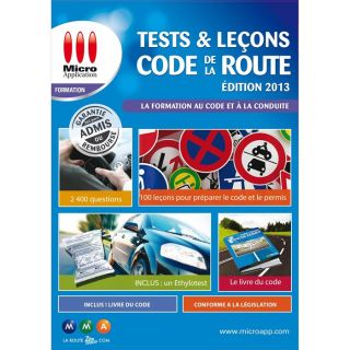 Code de la Route 2013 Tests & Leçons   Achat / Vente LOGICIEL LOISIRS