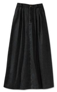 Pleated Vintage Denim Skirt / Petite Clothing