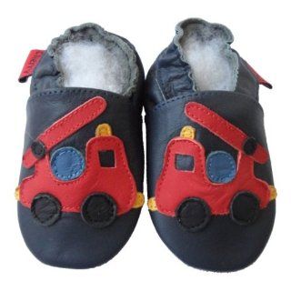 Soft Leather Baby Shoes Fire Engine 18 24 months Shoes