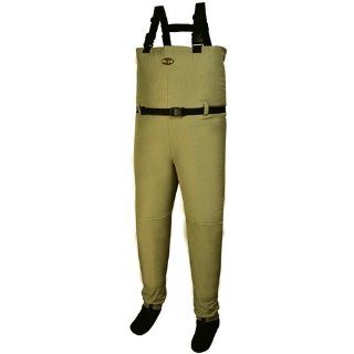 Line® Mens Wallkill Breathable Chest Waders Stocking Foot Tan Shoes