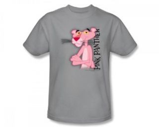Pink Panther   Cool Cat Adult T Shirt In Silver Clothing