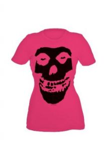 Misfits Fiend Skull Pink Girls T Shirt Plus Size Size  XX